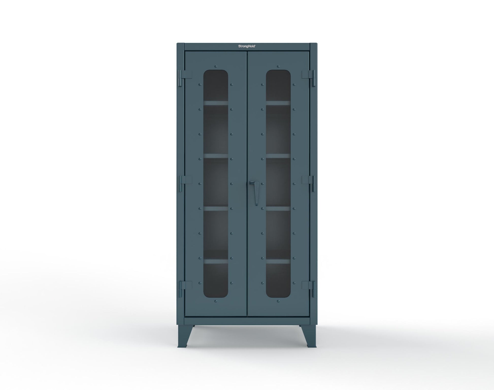 Extreme Duty 12 GA Scratch Resistant Clearview Cabinet with 4 Shelves - 36 In. W x 24 In. D x 78 In. H - 36-LD-244-SR-5001