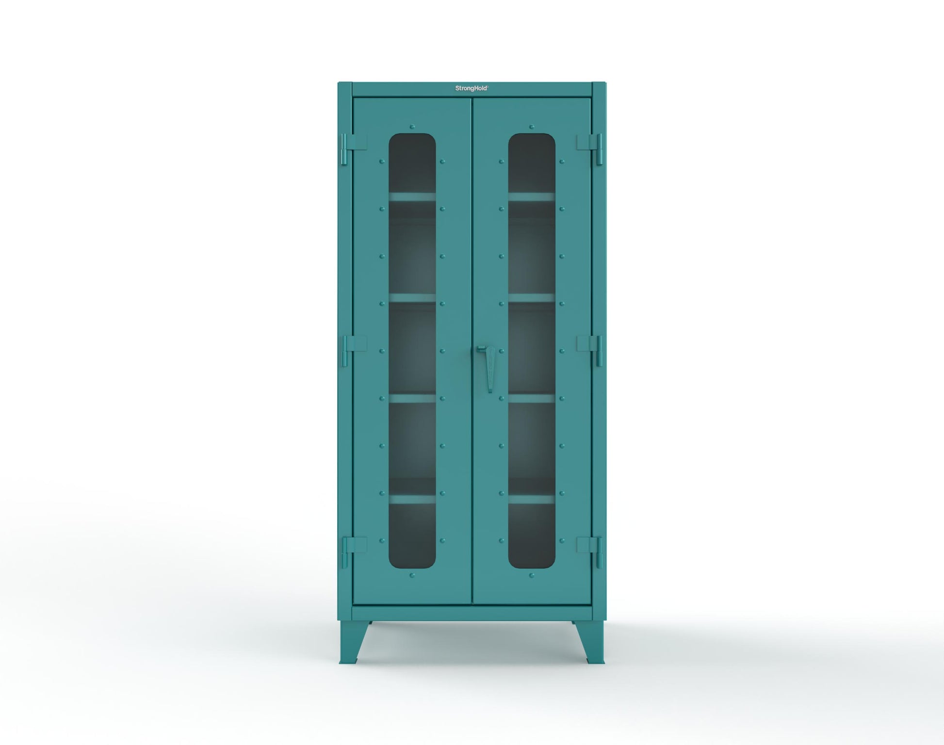 Extreme Duty 12 GA Scratch Resistant Clearview Cabinet with 4 Shelves - 36 In. W x 24 In. D x 78 In. H - 36-LD-244-SR-5021