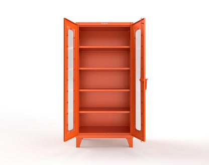 Extreme Duty 12 GA Scratch Resistant Clearview Cabinet with 4 Shelves - 36 In. W x 24 In. D x 78 In. H - 36-LD-244-SR-2009