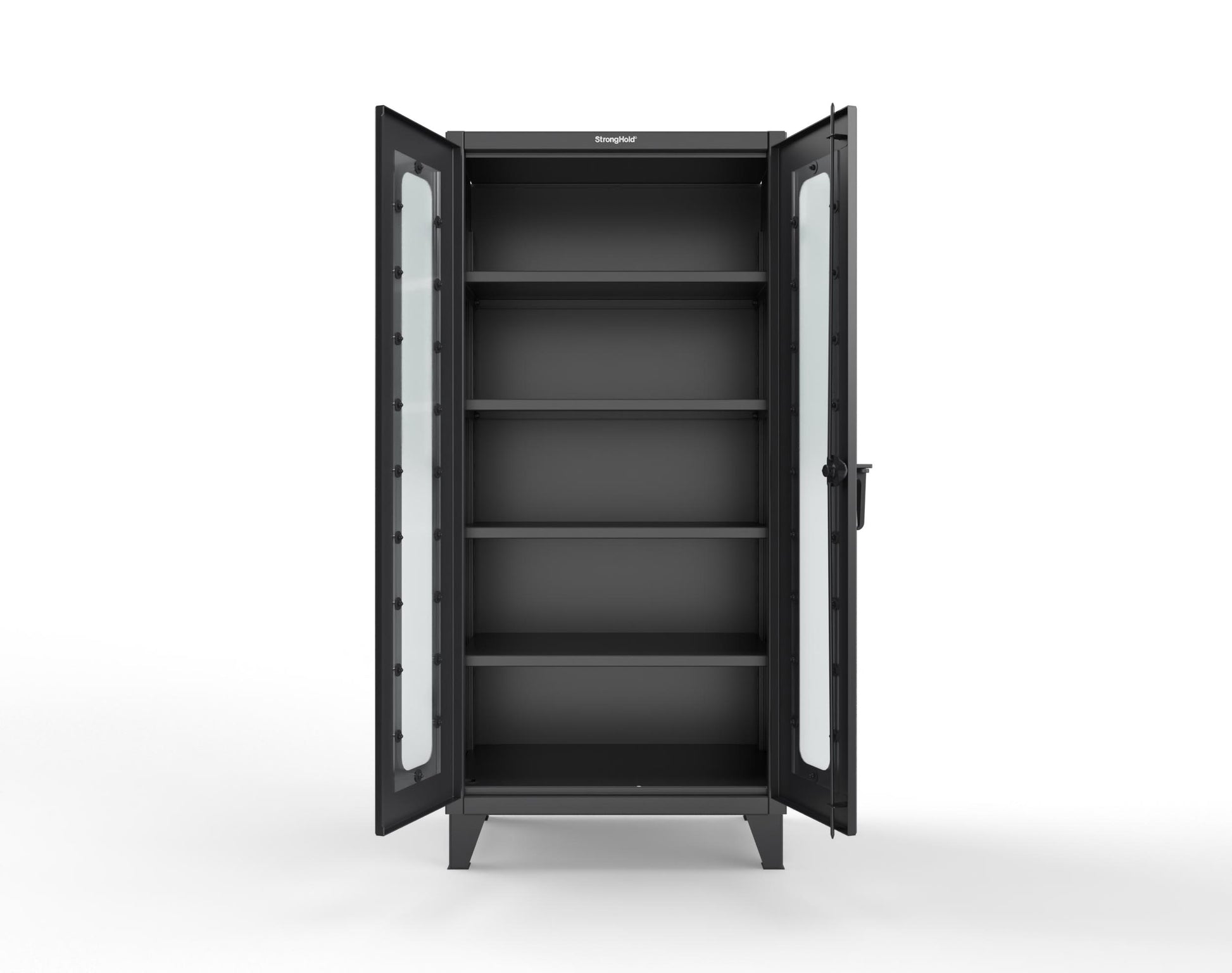 Extreme Duty 12 GA Scratch Resistant Clearview Cabinet with 4 Shelves - 36 In. W x 24 In. D x 78 In. H - 36-LD-244-SR-9005