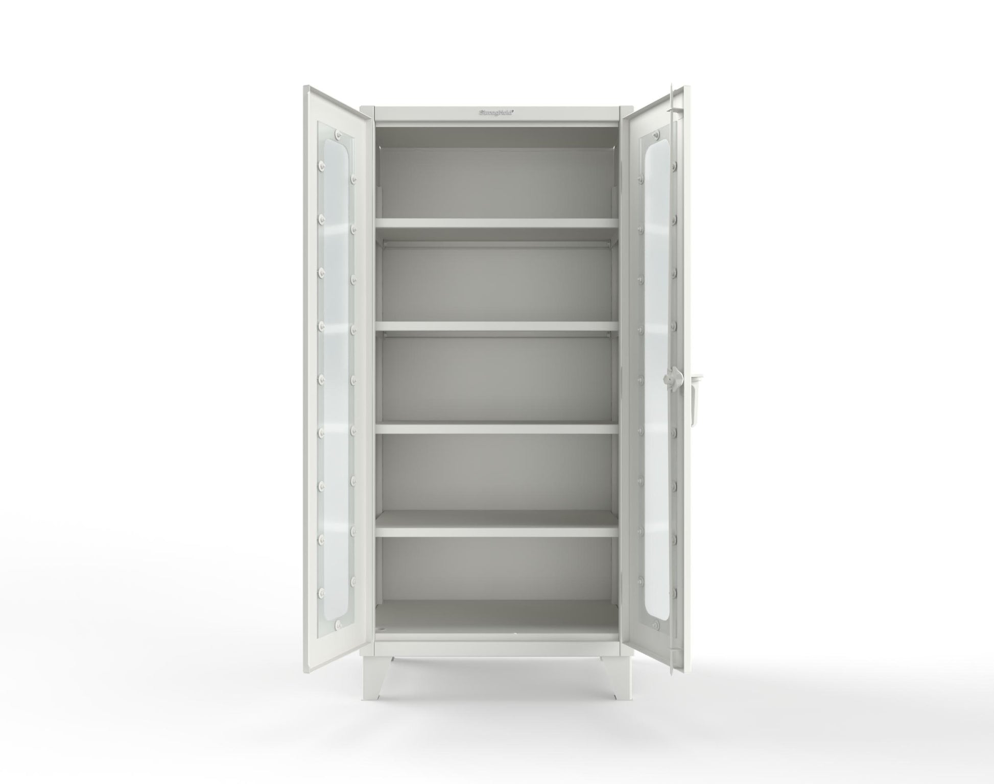 Extreme Duty 12 GA Scratch Resistant Clearview Cabinet with 4 Shelves - 36 In. W x 24 In. D x 78 In. H - 36-LD-244-SR-9003