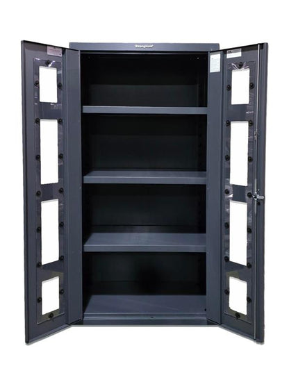Heavy Duty 18 GA Cabinet with Clearview Doors - 36 in. W x 24 in. D x 72 in. H - Outlet