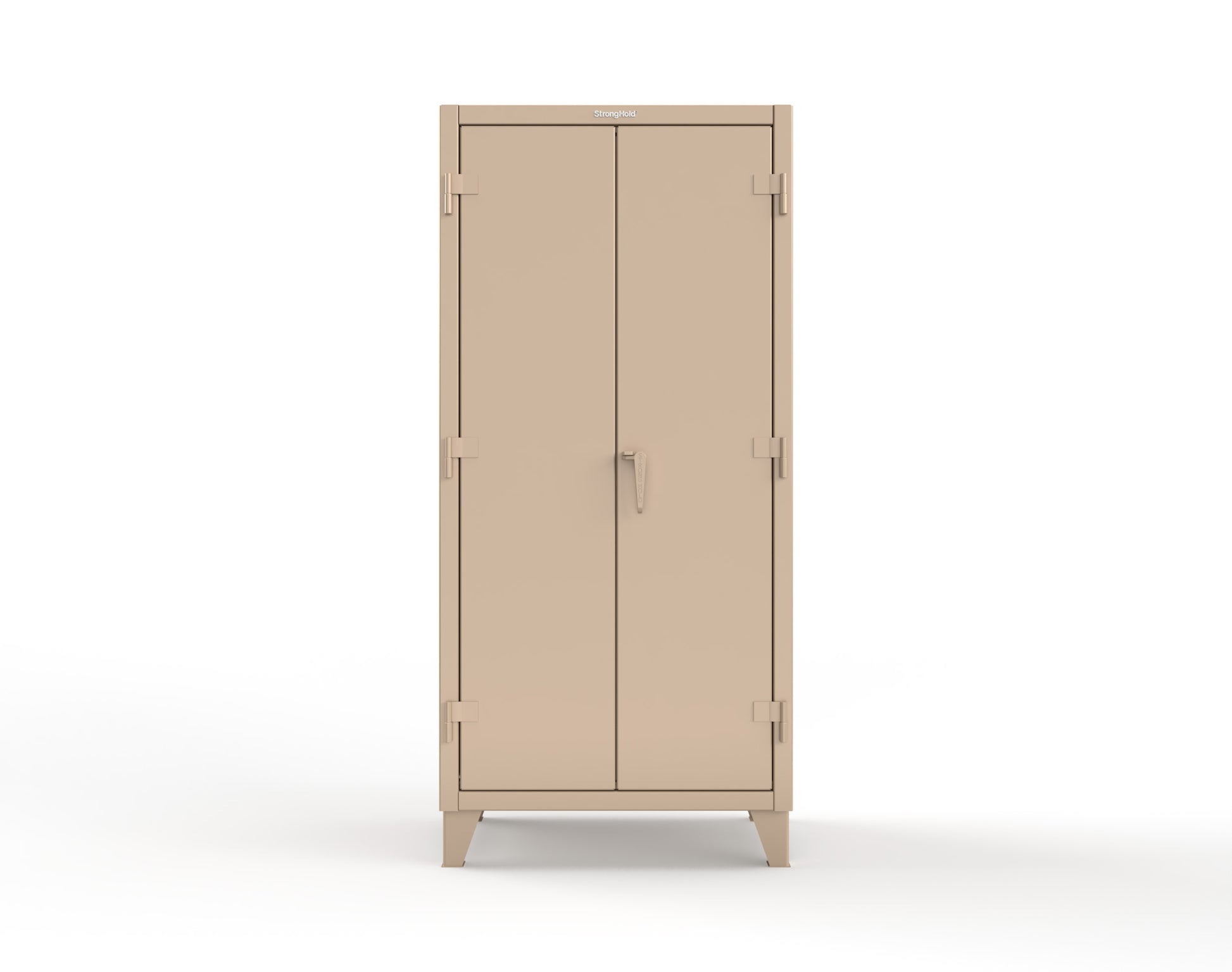 Extreme Duty 12 GA Cabinet with Pegboard Doors, 4 Shelves - 36 In. W x 24 In. D x 78 In. H - 36-PB-244-1019