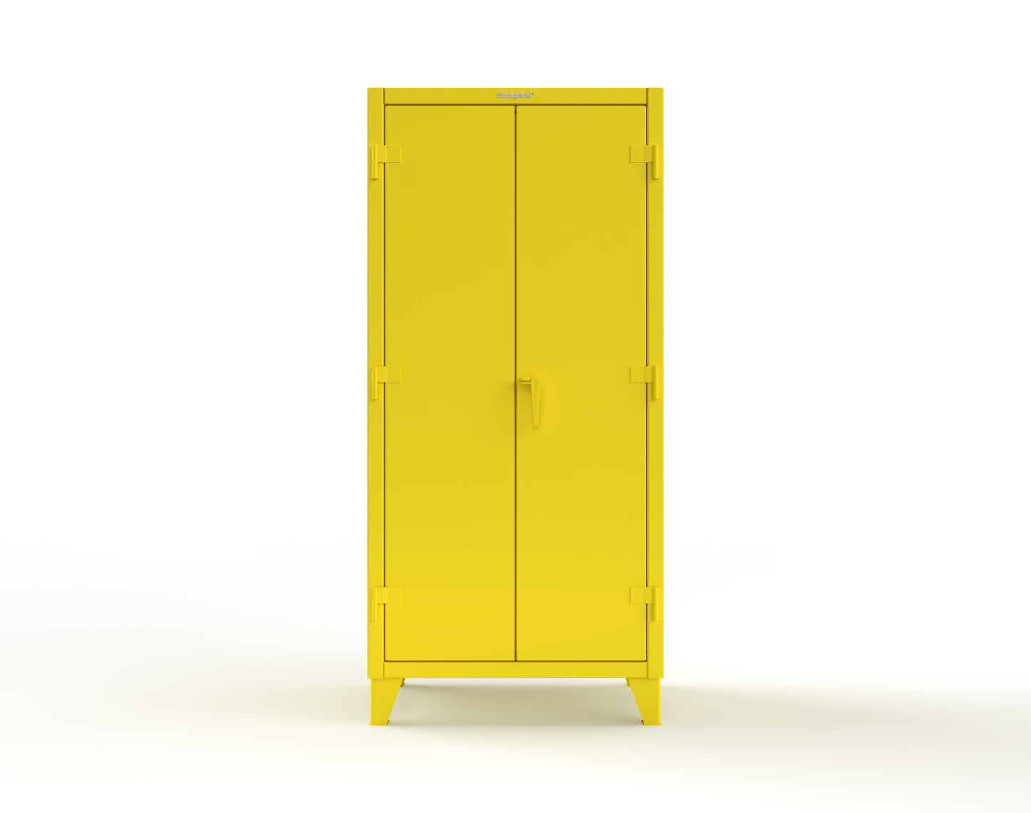 Extreme Duty 12 GA Cabinet with Pegboard Doors, 4 Shelves - 36 In. W x 24 In. D x 78 In. H - 36-PB-244-1021