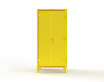 Extreme Duty 12 GA Cabinet with Pegboard Doors, 4 Shelves - 36 In. W x 24 In. D x 78 In. H - 36-PB-244-1021