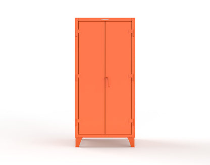 Extreme Duty 12 GA Cabinet with Pegboard Doors, 4 Shelves - 36 In. W x 24 In. D x 78 In. H - 36-PB-244-2009