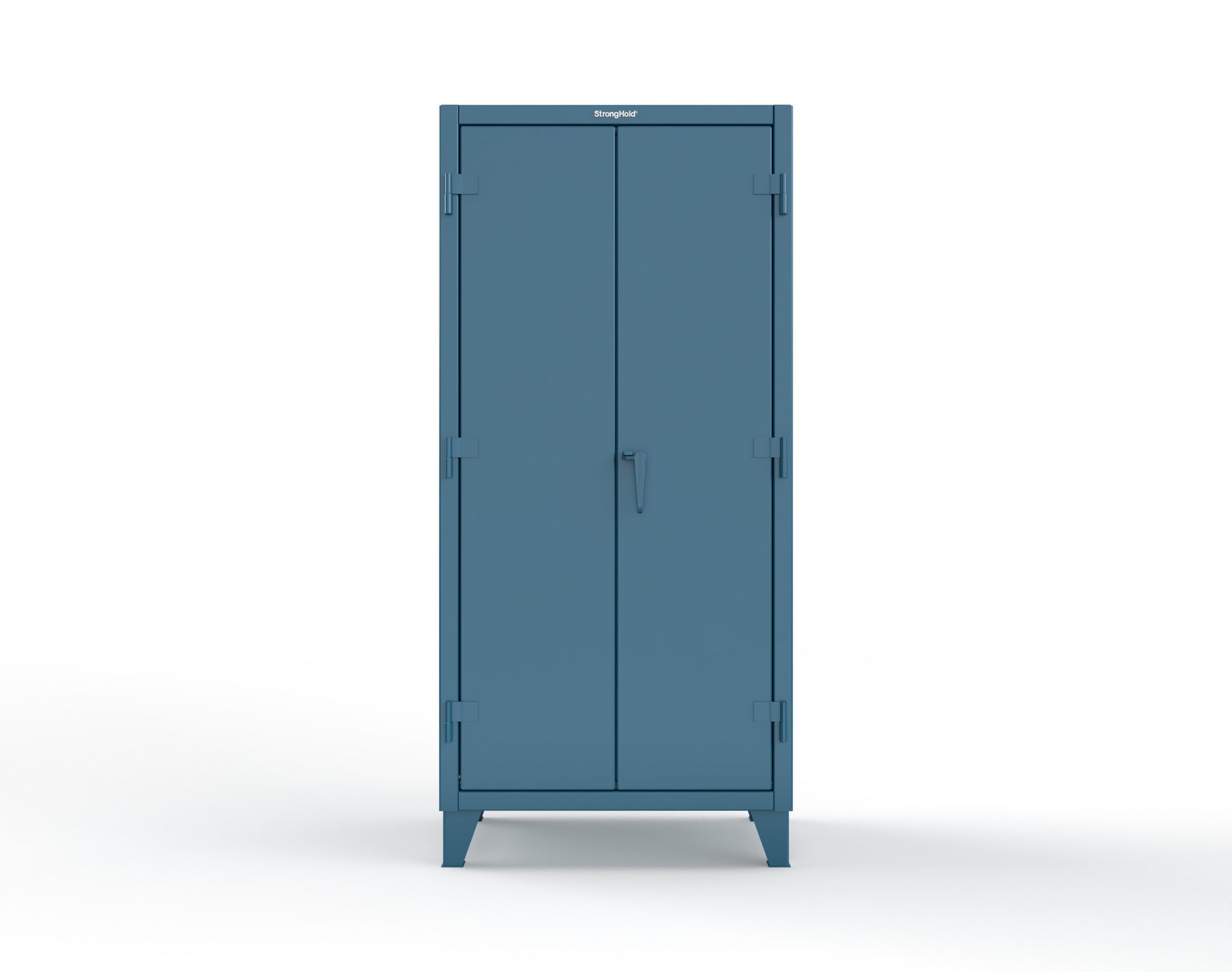 Extreme Duty 12 GA Cabinet with Pegboard Doors, 4 Shelves - 36 In. W x 24 In. D x 78 In. H - 36-PB-244-5001