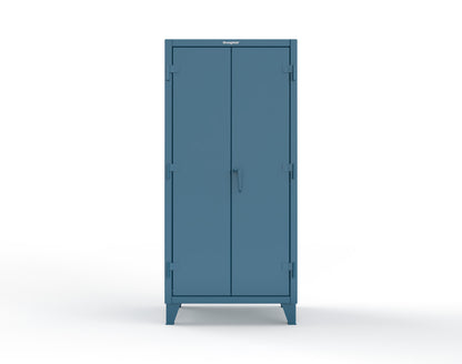 Extreme Duty 12 GA Cabinet with Pegboard Doors, 4 Shelves - 36 In. W x 24 In. D x 78 In. H - 36-PB-244-5001