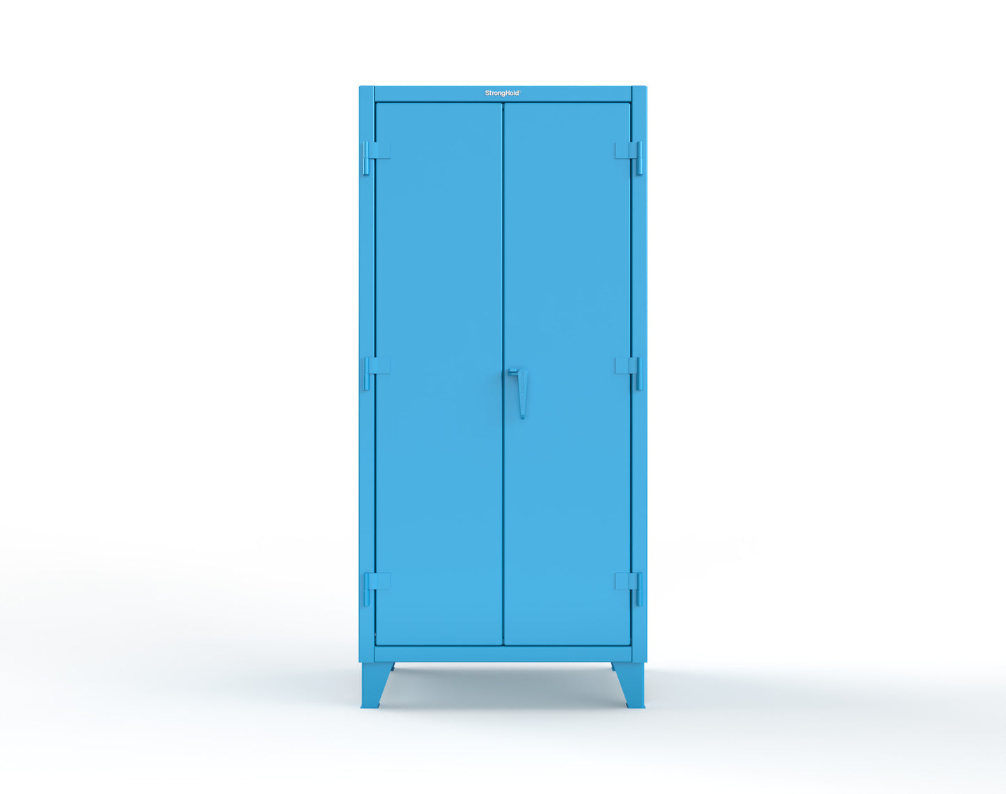 Extreme Duty 12 GA Cabinet with Pegboard Doors, 4 Shelves - 36 In. W x 24 In. D x 78 In. H - 36-PB-244-5012