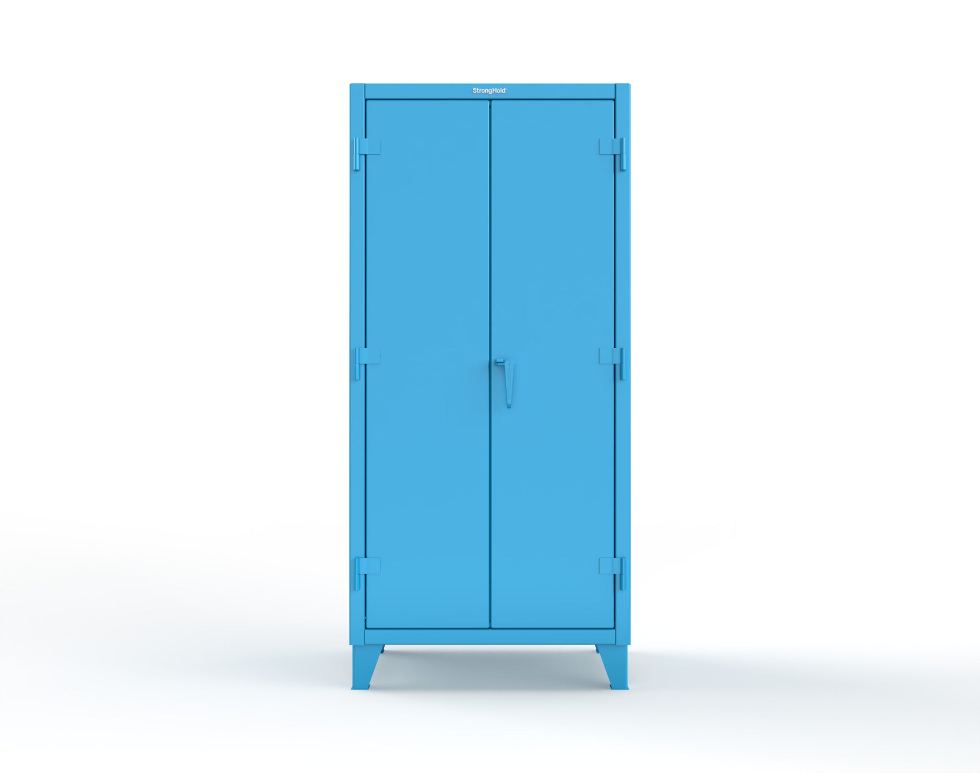 Extreme Duty 12 GA Cabinet with Pegboard Doors, 4 Shelves - 36 In. W x 24 In. D x 78 In. H - 36-PB-244-5012