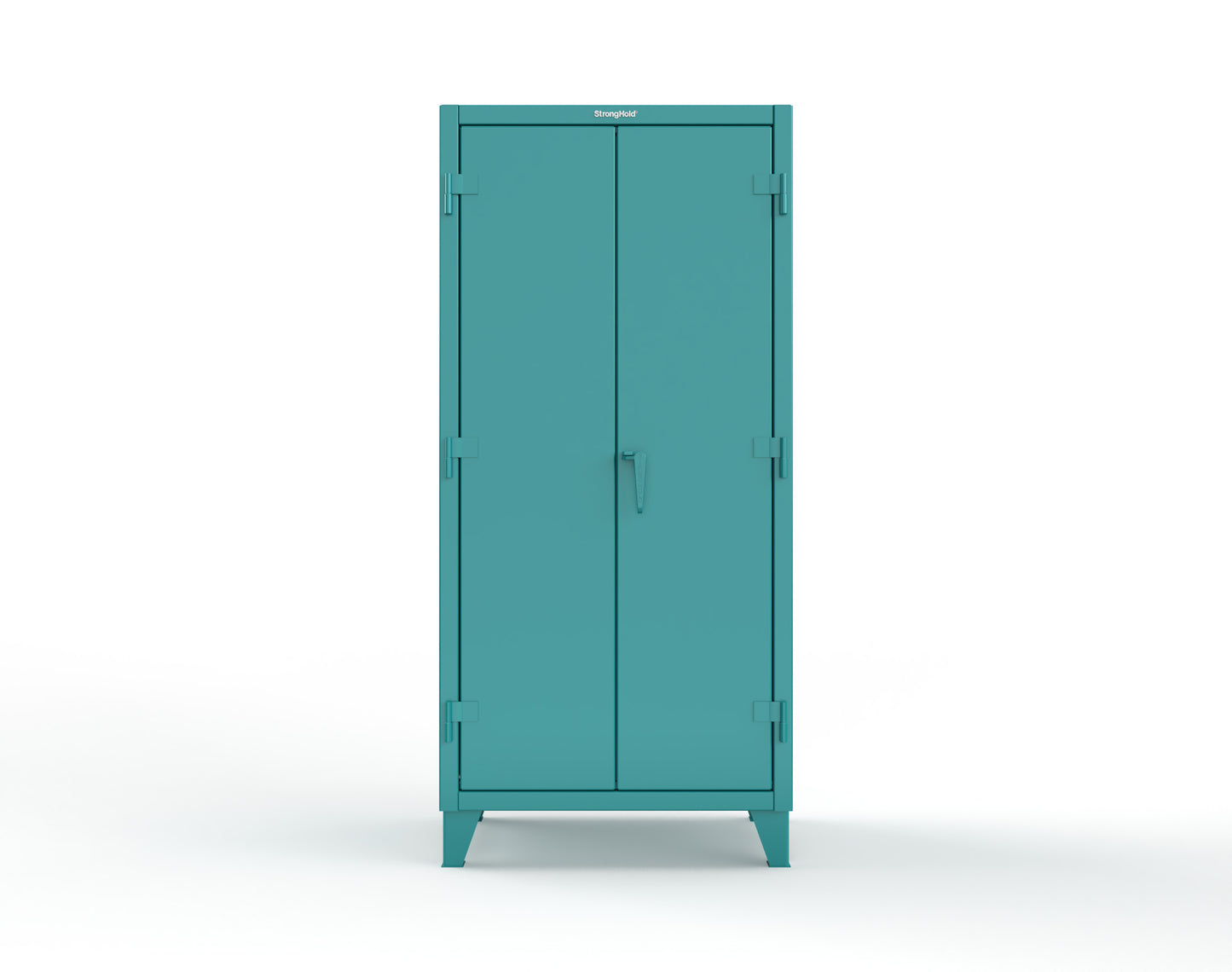 Extreme Duty 12 GA Cabinet with Pegboard Doors, 4 Shelves - 36 In. W x 24 In. D x 78 In. H - 36-PB-244-5021