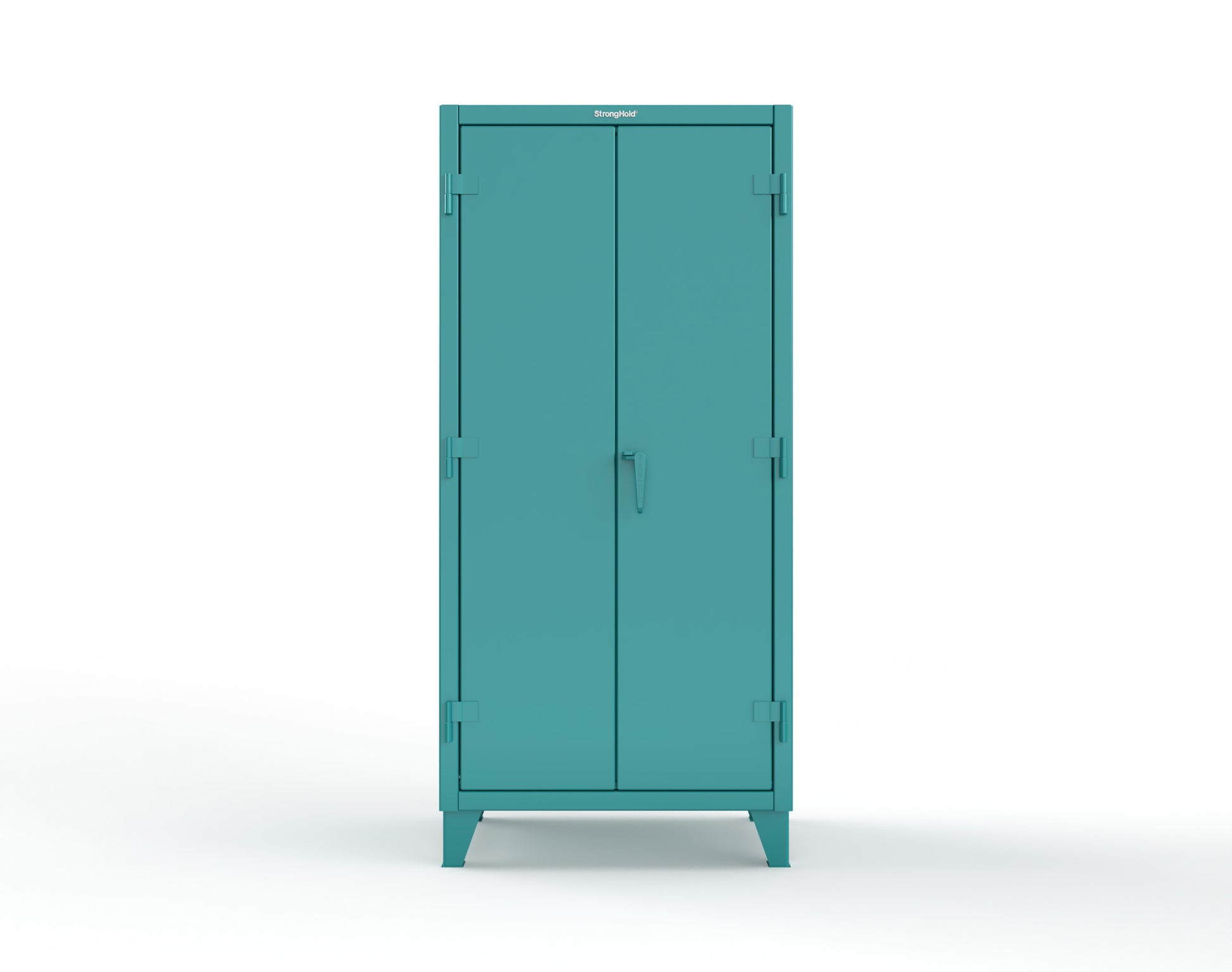 Extreme Duty 12 GA Cabinet with Pegboard Doors, 4 Shelves - 36 In. W x 24 In. D x 78 In. H - 36-PB-244-5021