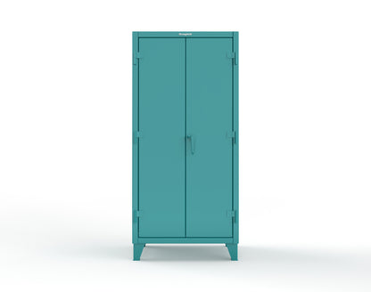 Extreme Duty 12 GA Cabinet with Pegboard Doors, 4 Shelves - 36 In. W x 24 In. D x 78 In. H - 36-PB-244-5021