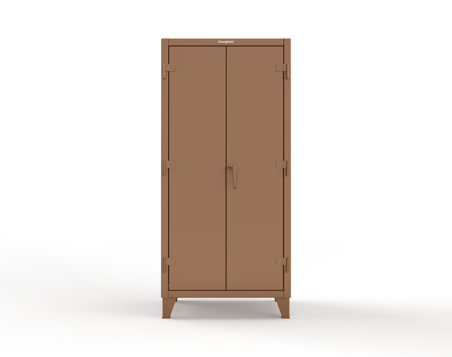 Extreme Duty 12 GA Cabinet with Pegboard Doors, 4 Shelves - 36 In. W x 24 In. D x 78 In. H - 36-PB-244-8008