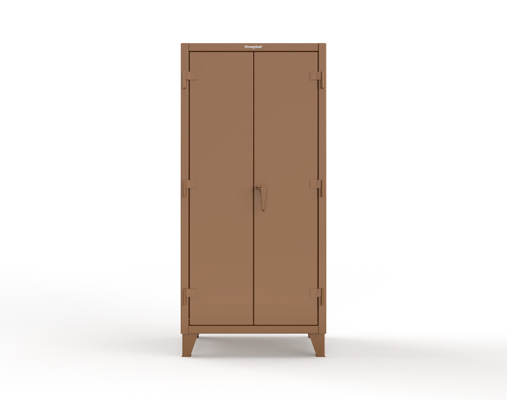 Extreme Duty 12 GA Cabinet with Pegboard Doors, 4 Shelves - 36 In. W x 24 In. D x 78 In. H - 36-PB-244-8008