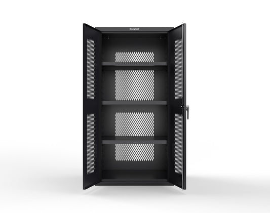 Heavy Duty 18 GA Ventilated Cabinet - 36 in. W x 24 in. D x 72 in. H - 36-VBS-243-P-9005