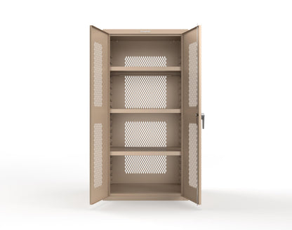 Heavy Duty 18 GA Ventilated Cabinet - 36 in. W x 24 in. D x 72 in. H - 36-VBS-243-P-1019