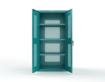 Heavy Duty 18 GA Ventilated Cabinet - 36 in. W x 24 in. D x 72 in. H - 36-VBS-243-P-5021