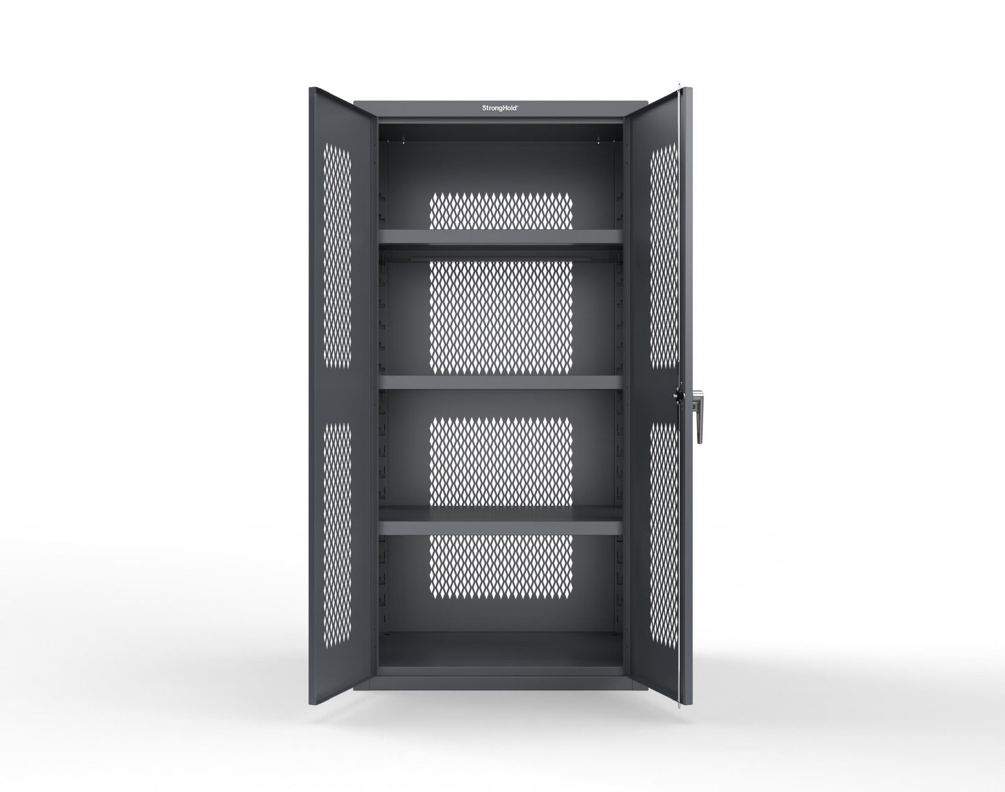 Heavy Duty 18 GA Ventilated Cabinet - 36 in. W x 24 in. D x 72 in. H - 36-VBS-243-P-7024