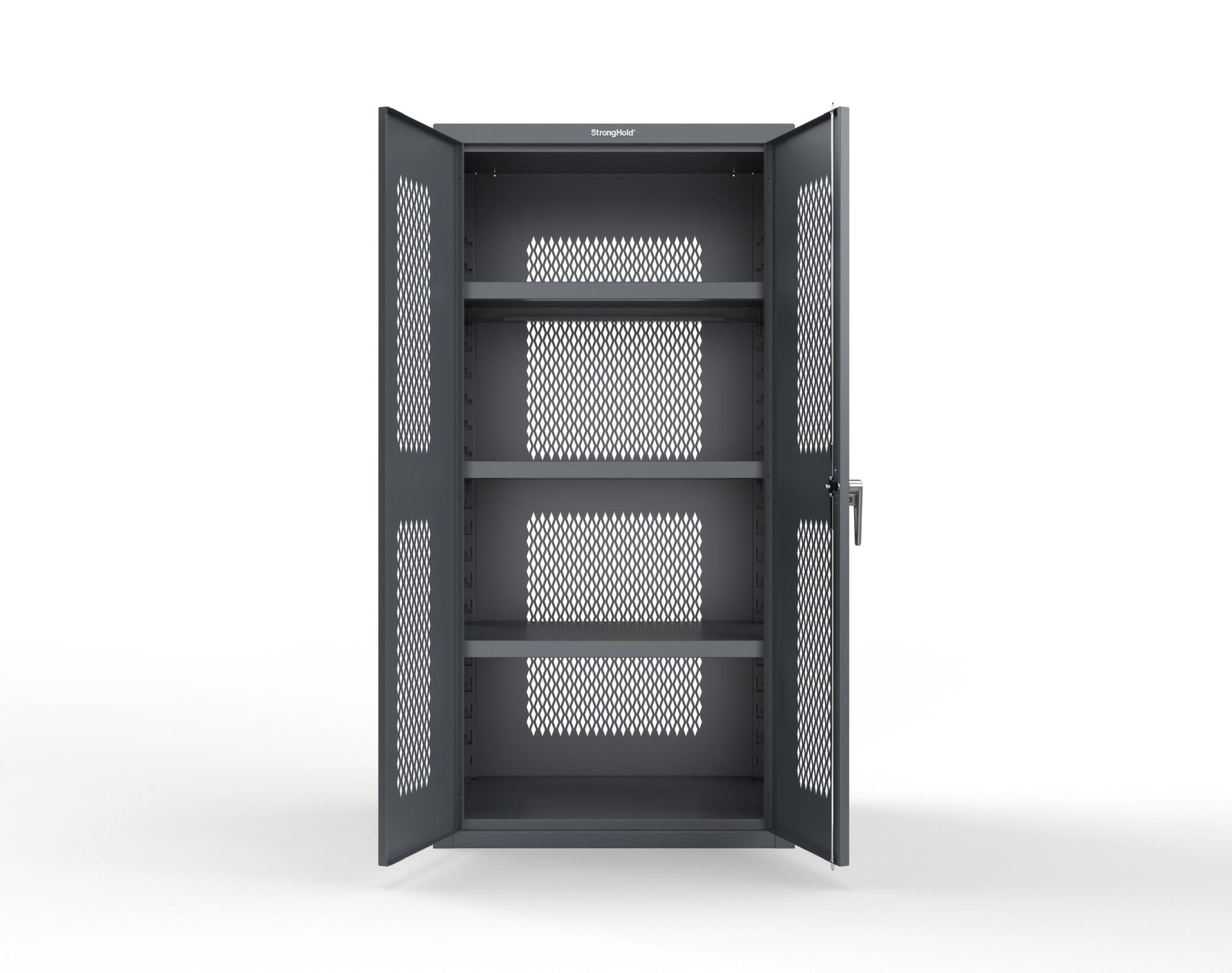 Heavy Duty 18 GA Ventilated Cabinet - 36 in. W x 24 in. D x 72 in. H - 36-VBS-243-P-7024