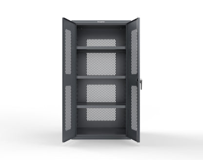 Heavy Duty 18 GA Ventilated Cabinet - 36 in. W x 24 in. D x 72 in. H - 36-VBS-243-P-7024