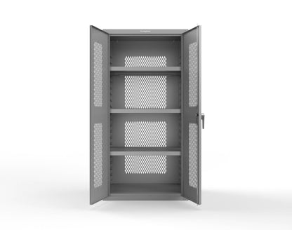 Heavy Duty 18 GA Ventilated Cabinet - 36 in. W x 24 in. D x 72 in. H - 36-VBS-243-P-7037