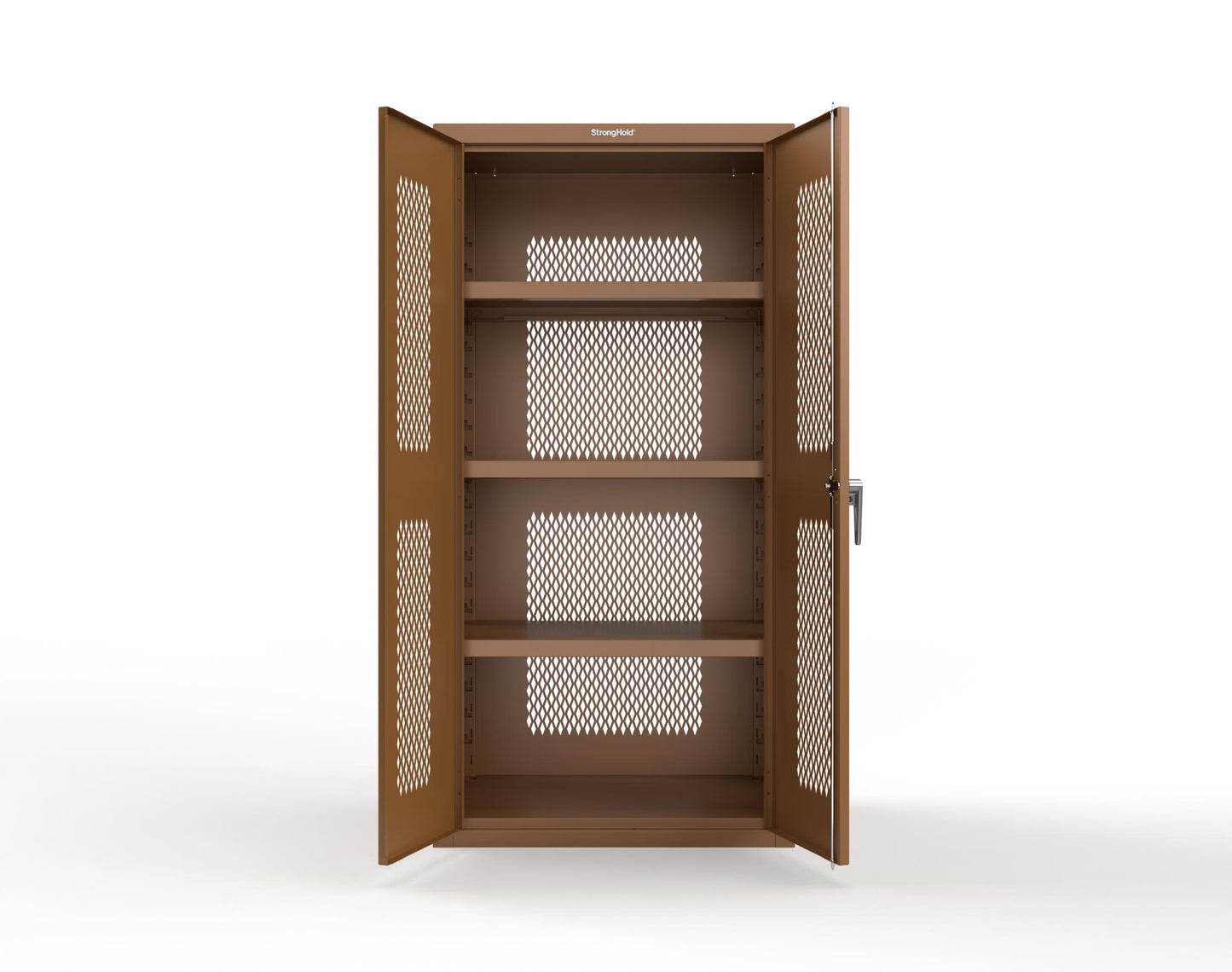 Heavy Duty 18 GA Ventilated Cabinet - 36 in. W x 24 in. D x 72 in. H - 36-VBS-243-P-8008