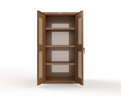 Heavy Duty 18 GA Ventilated Cabinet - 36 in. W x 24 in. D x 72 in. H - 36-VBS-243-P-8008