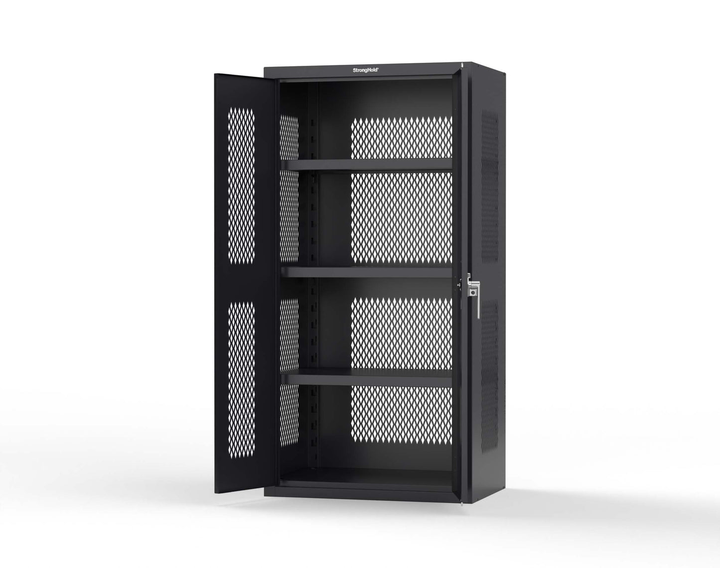 Heavy Duty 18 GA Ventilated Cabinet - 36 in. W x 24 in. D x 72 in. H - 36-VBS-243-P-9005