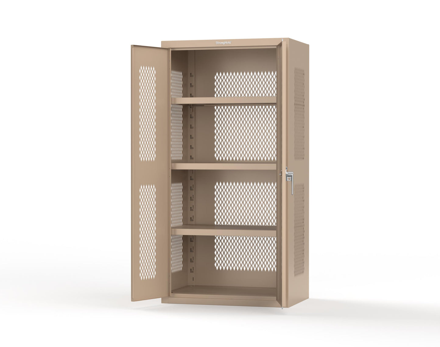 Heavy Duty 18 GA Ventilated Cabinet - 36 in. W x 24 in. D x 72 in. H - 36-VBS-243-P-1019