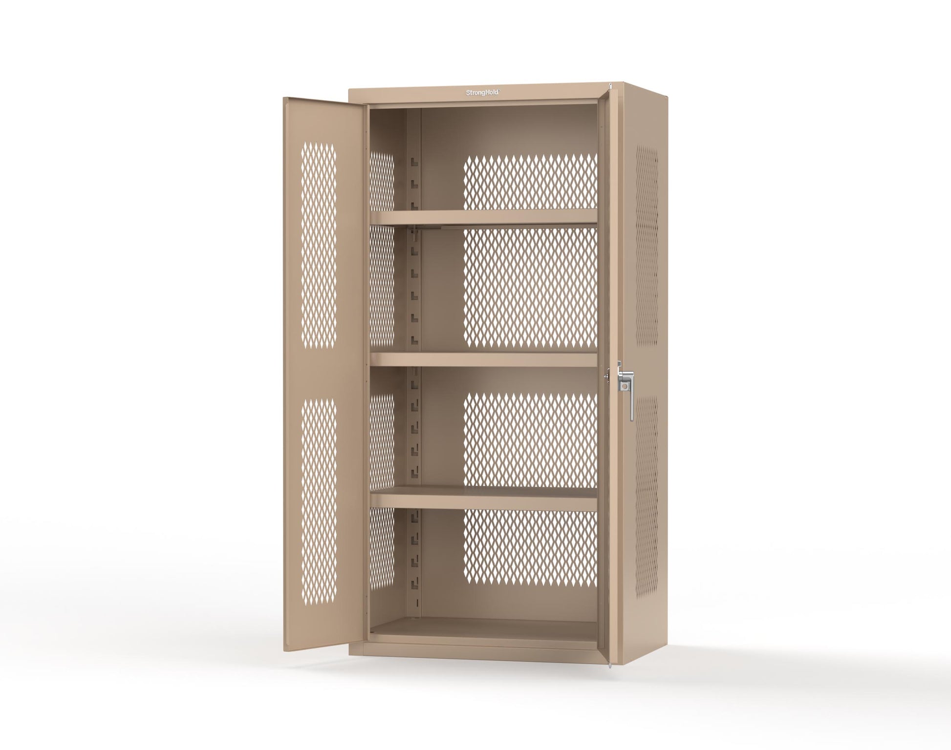 Heavy Duty 18 GA Ventilated Cabinet - 36 in. W x 24 in. D x 72 in. H - 36-VBS-243-P-1019