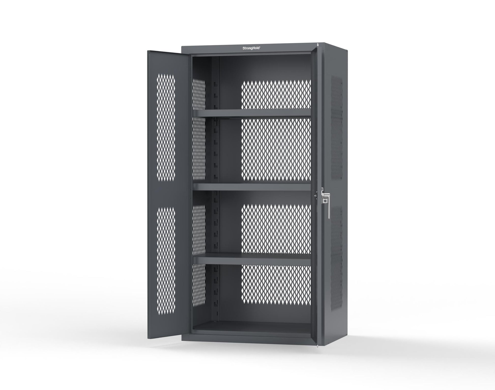 Heavy Duty 18 GA Ventilated Cabinet - 36 in. W x 24 in. D x 72 in. H - 36-VBS-243-P-7024