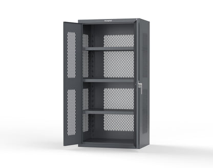 Heavy Duty 18 GA Ventilated Cabinet - 36 in. W x 24 in. D x 72 in. H - 36-VBS-243-P-7024