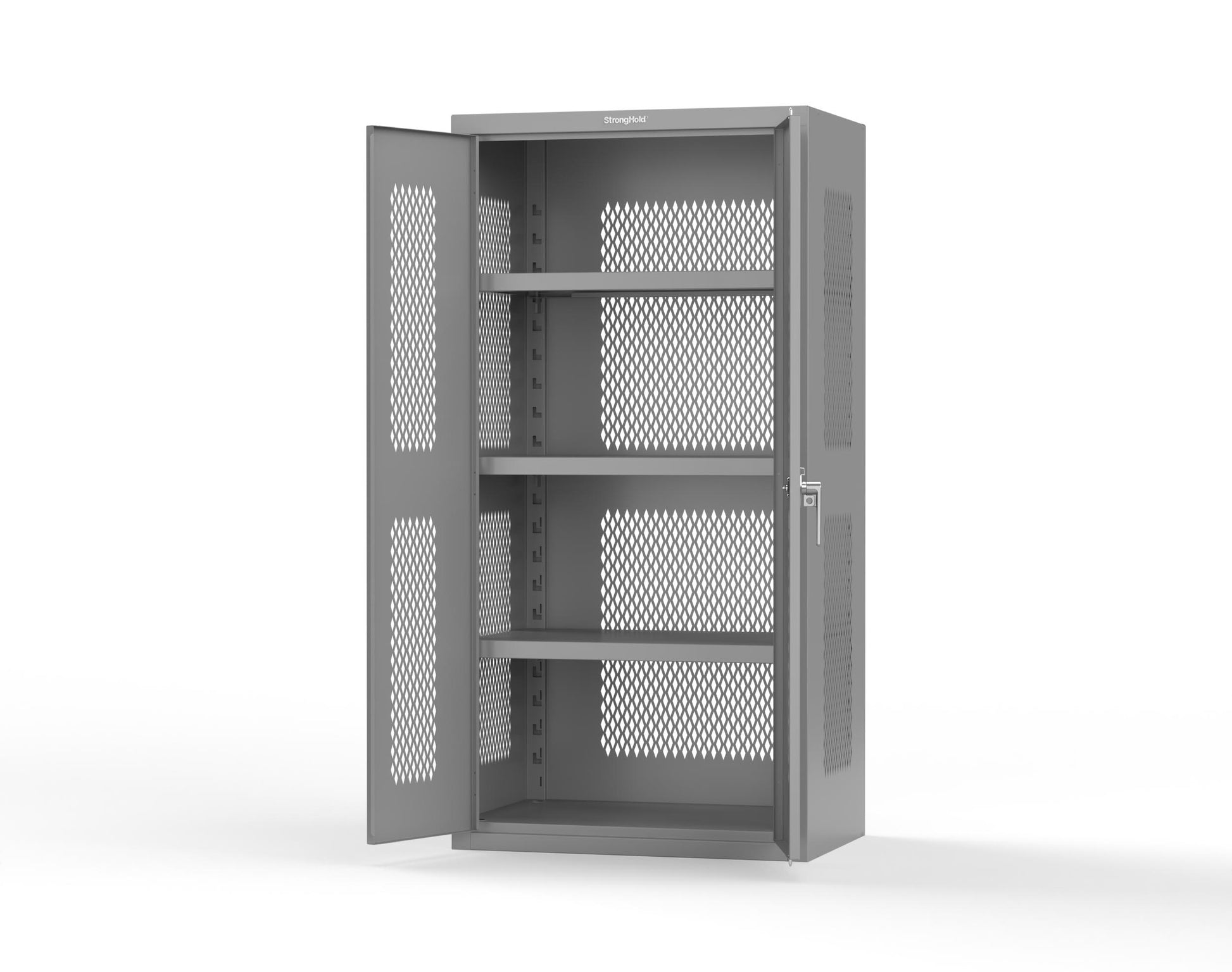 Heavy Duty 18 GA Ventilated Cabinet - 36 in. W x 24 in. D x 72 in. H - 36-VBS-243-P-7037
