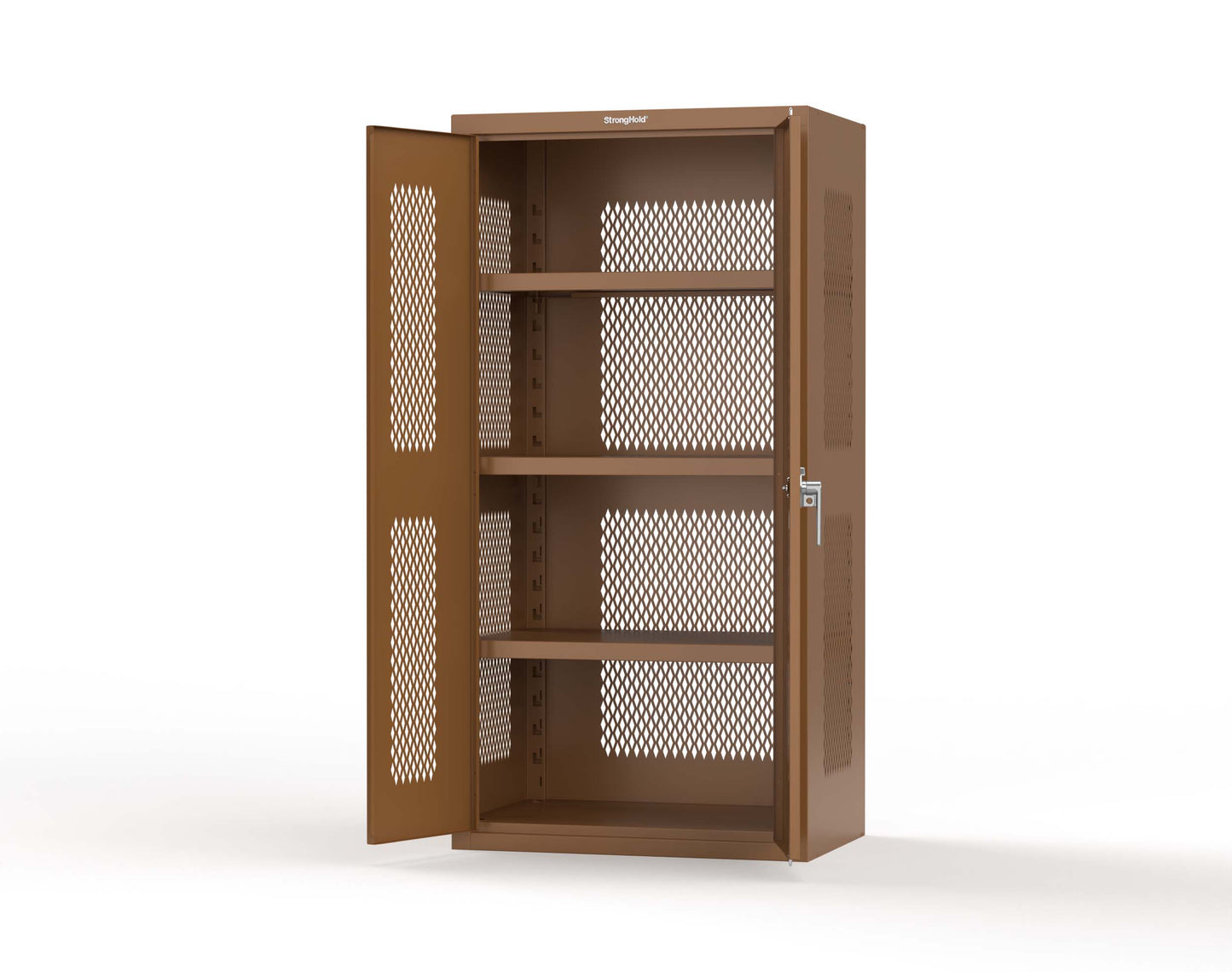 Heavy Duty 18 GA Ventilated Cabinet - 36 in. W x 24 in. D x 72 in. H - 36-VBS-243-P-8008