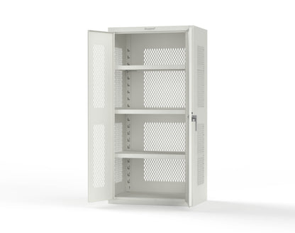 Heavy Duty 18 GA Ventilated Cabinet - 36 in. W x 24 in. D x 72 in. H - 36-VBS-243-P-9003