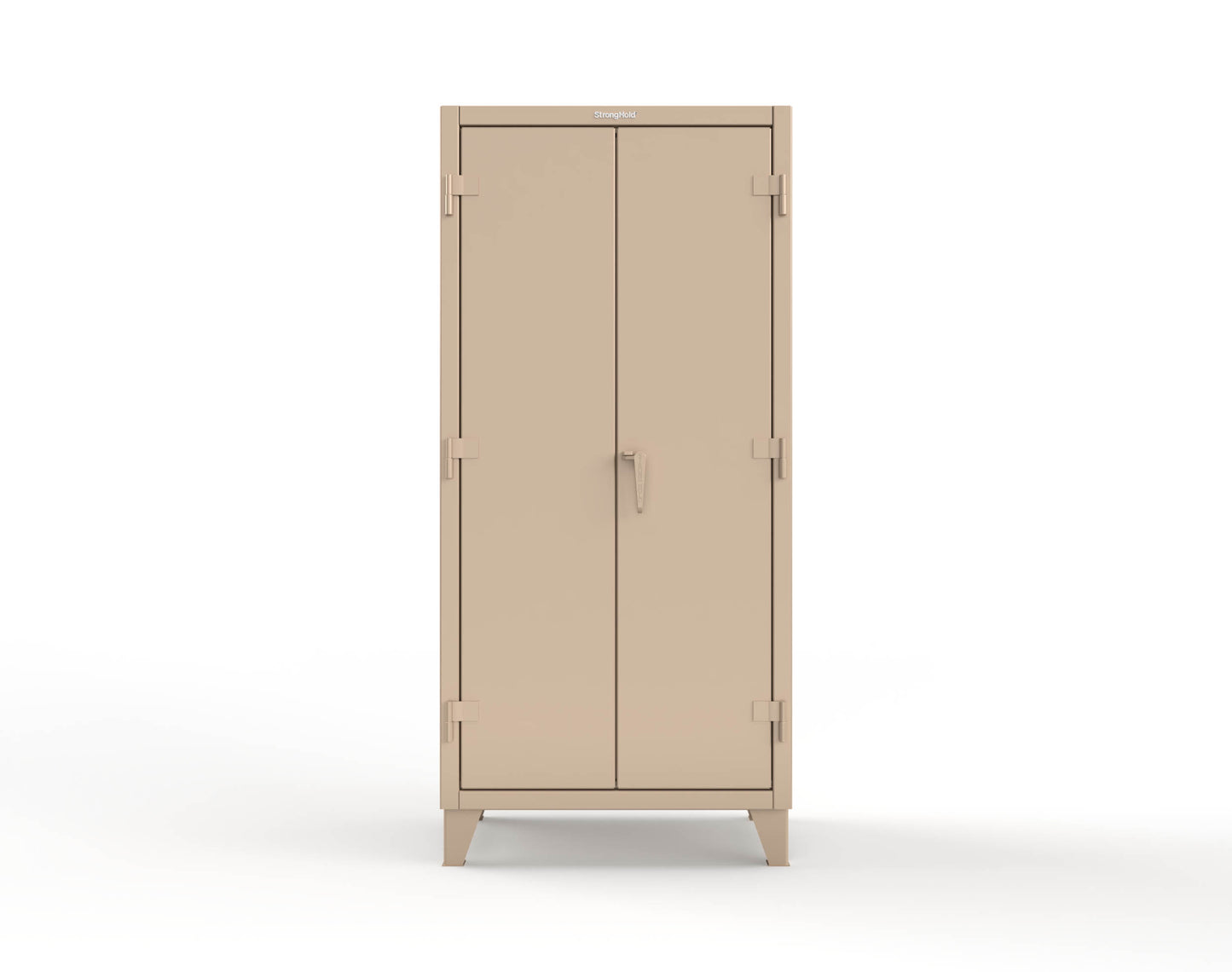 Extreme Duty 12 GA Uniform Cabinet with 7 Drawers, Pegboard, 3 Shelves - 36 In. W x 24 In. D x 78 In. H - 36-W-243-7DB-PB-1019