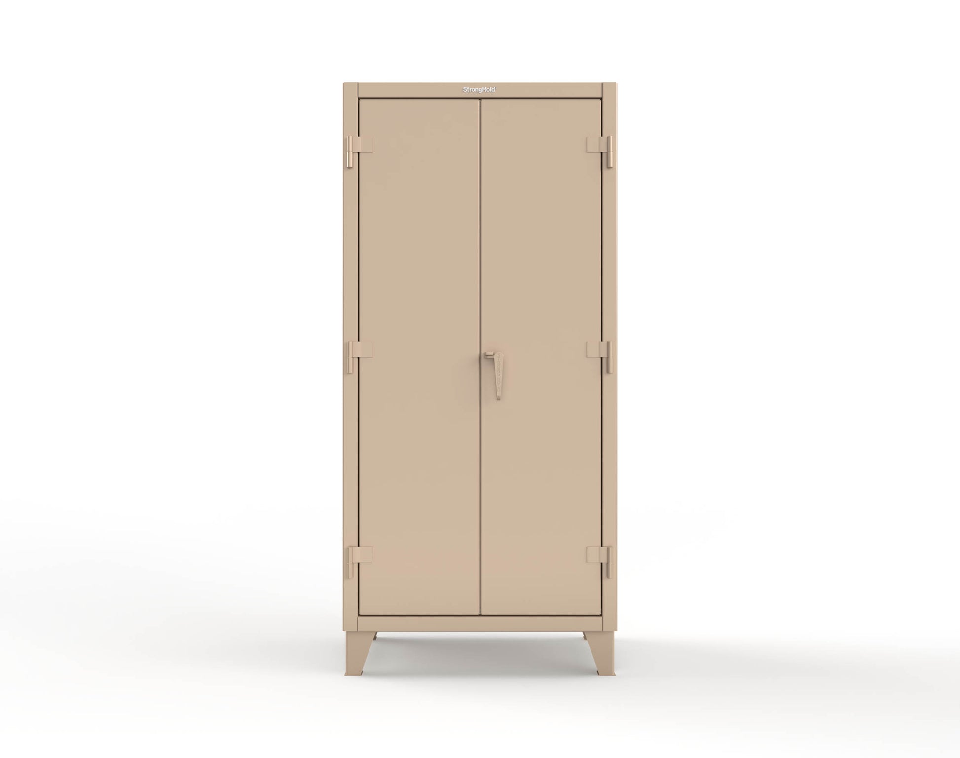 Extreme Duty 12 GA Uniform Cabinet with 7 Drawers, Pegboard, 3 Shelves - 36 In. W x 24 In. D x 78 In. H - 36-W-243-7DB-PB-1019