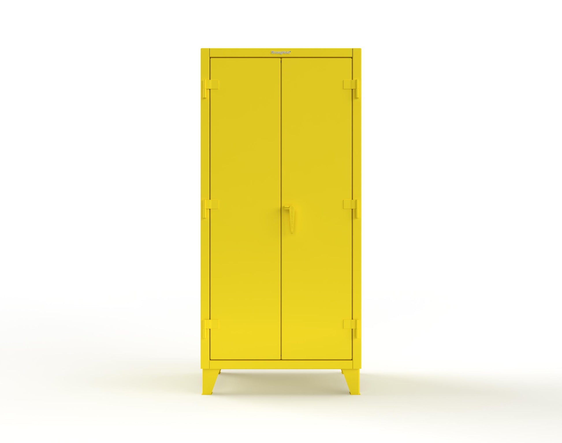 Extreme Duty 12 GA Uniform Cabinet with 7 Drawers, Pegboard, 3 Shelves - 36 In. W x 24 In. D x 78 In. H - 36-W-243-7DB-PB-1021