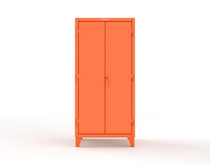 Extreme Duty 12 GA Uniform Cabinet with 7 Drawers, Pegboard, 3 Shelves - 36 In. W x 24 In. D x 78 In. H - 36-W-243-7DB-PB-2009