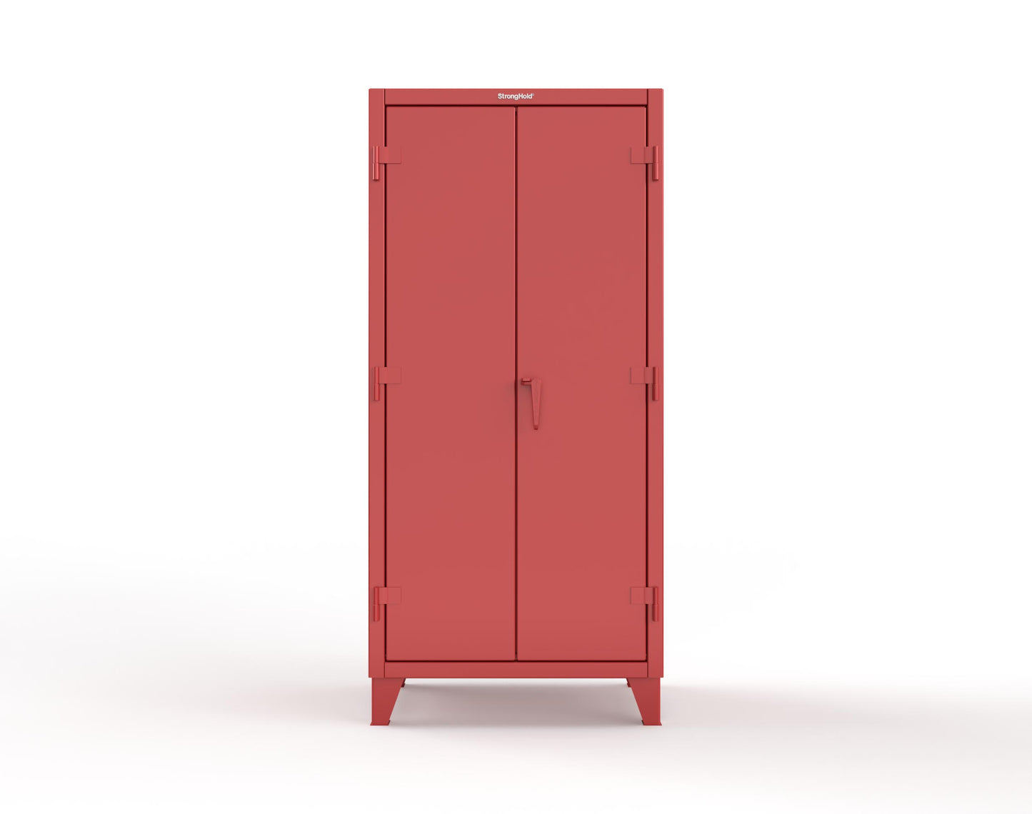 Extreme Duty 12 GA Uniform Cabinet with 7 Drawers, Pegboard, 3 Shelves - 36 In. W x 24 In. D x 78 In. H - 36-W-243-7DB-PB-3001