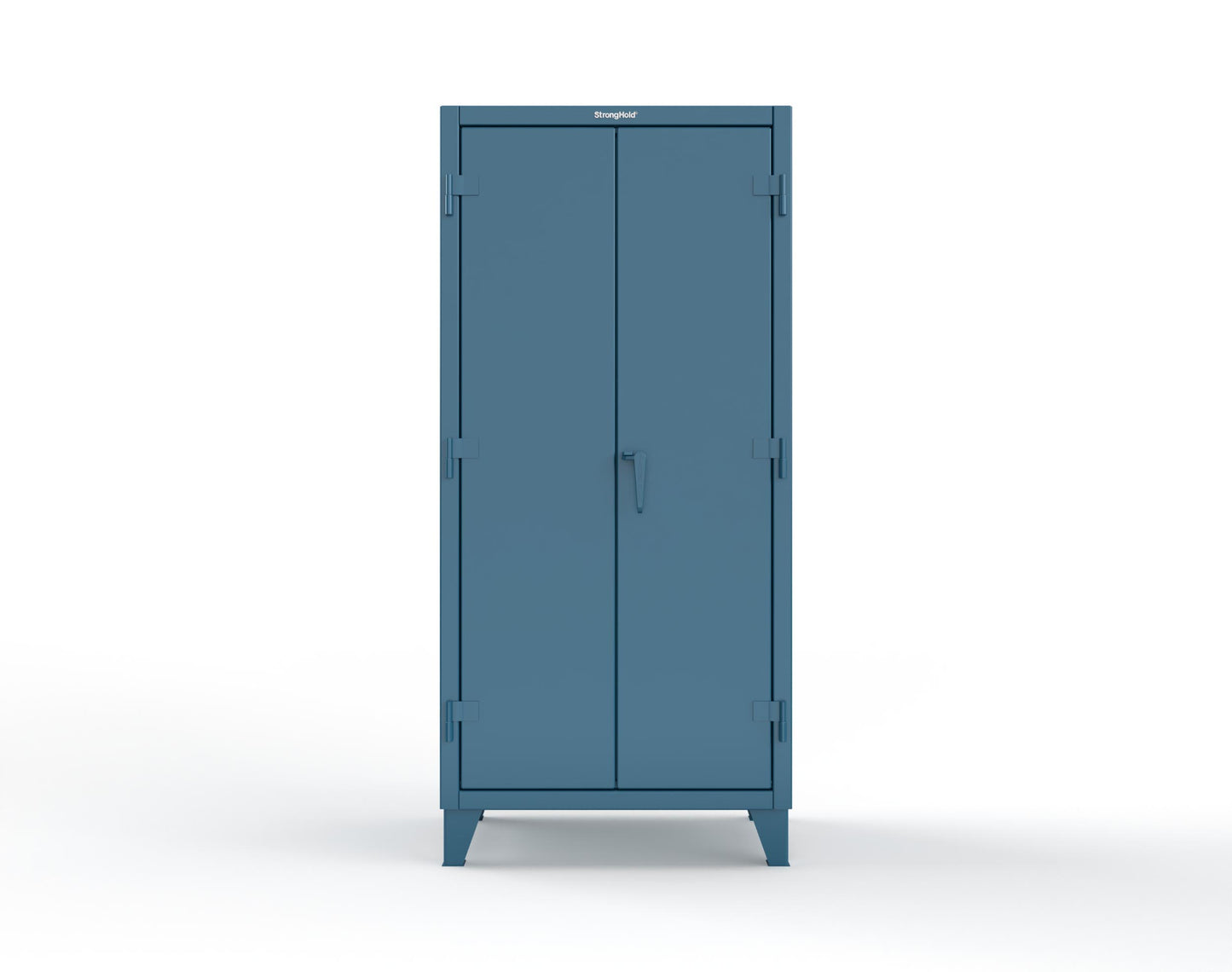 Extreme Duty 12 GA Uniform Cabinet with 7 Drawers, Pegboard, 3 Shelves - 36 In. W x 24 In. D x 78 In. H - 36-W-243-7DB-PB-5001