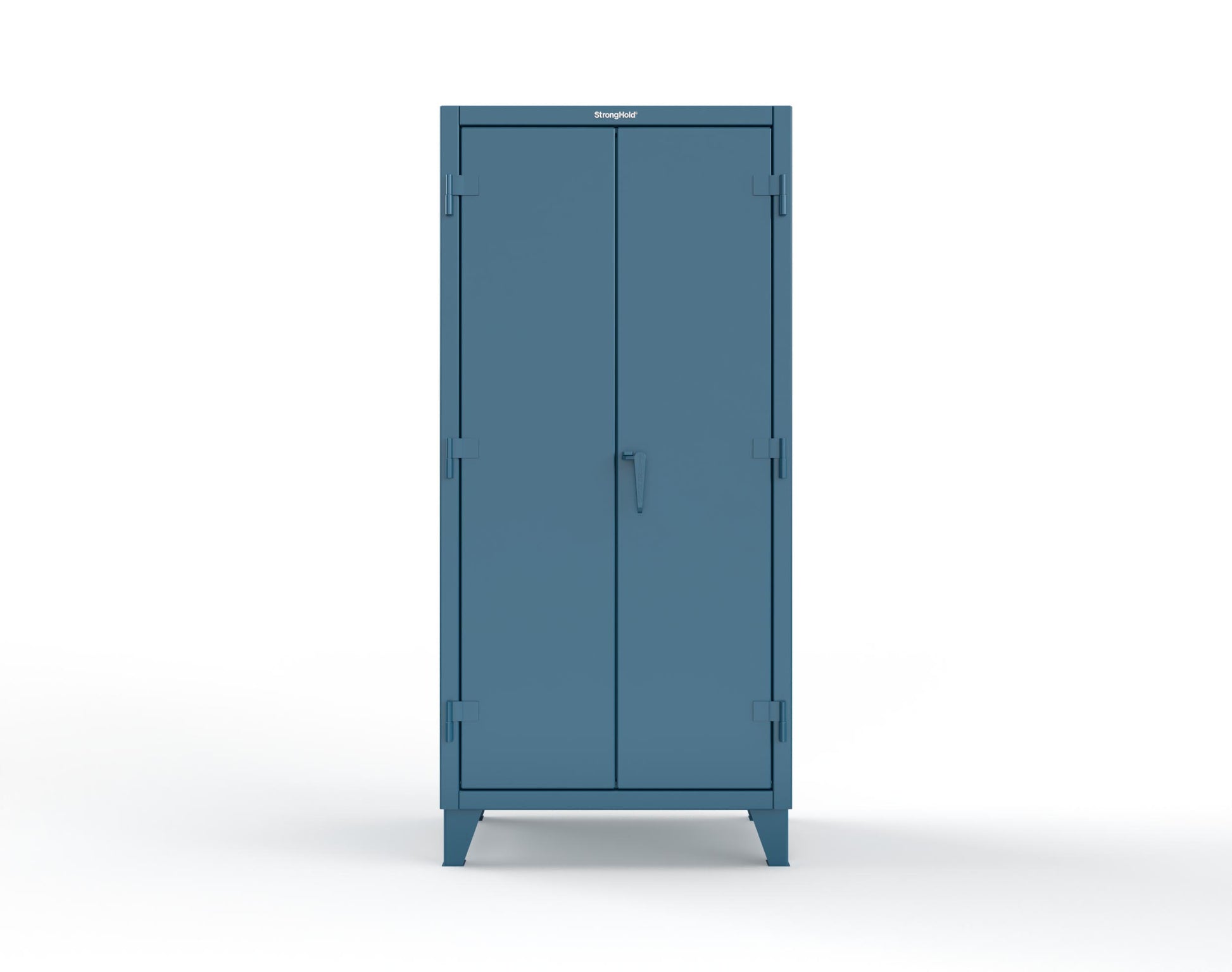 Extreme Duty 12 GA Uniform Cabinet with 7 Drawers, Pegboard, 3 Shelves - 36 In. W x 24 In. D x 78 In. H - 36-W-243-7DB-PB-5001