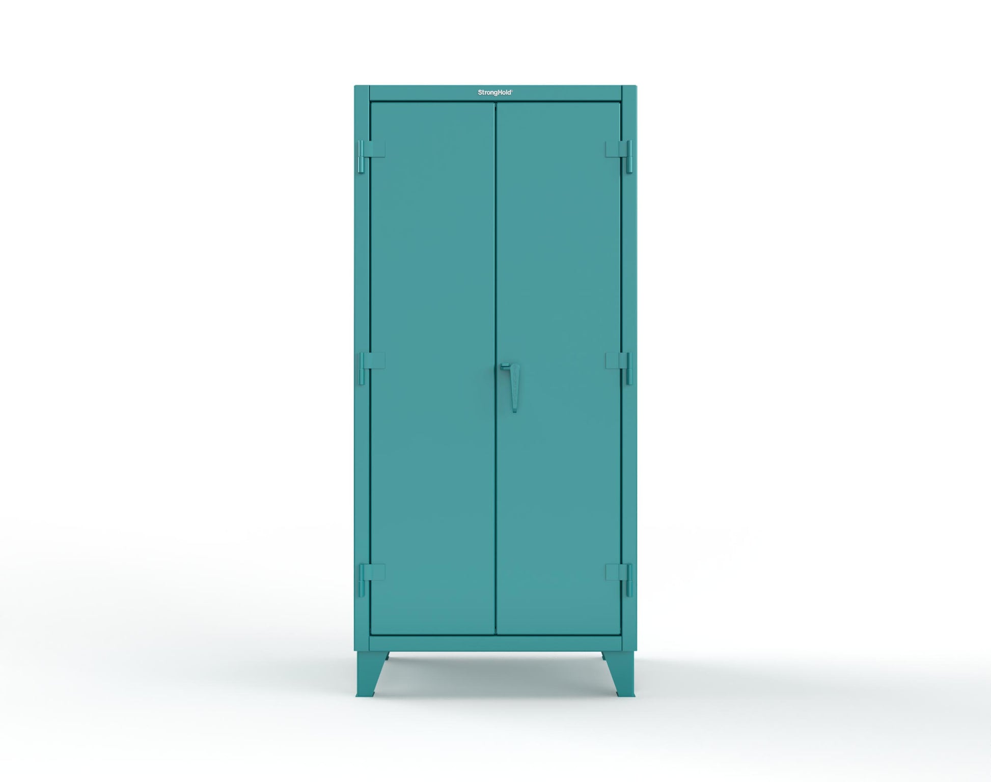 Extreme Duty 12 GA Uniform Cabinet with 7 Drawers, Pegboard, 3 Shelves - 36 In. W x 24 In. D x 78 In. H - 36-W-243-7DB-PB-5021