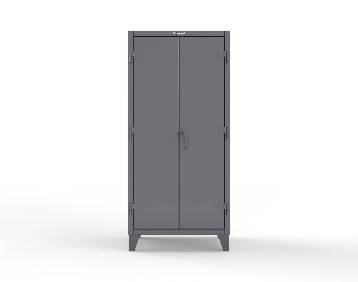 Extreme Duty 12 GA Uniform Cabinet with 7 Drawers, Pegboard, 3 Shelves - 36 In. W x 24 In. D x 78 In. H - 36-W-243-7DB-PB-7024 