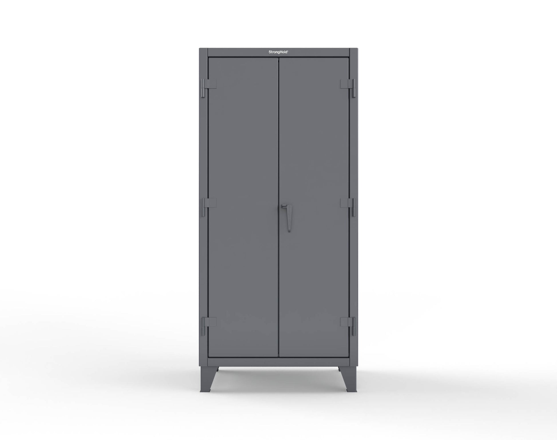 Extreme Duty 12 GA Uniform Cabinet with 7 Drawers, Pegboard, 3 Shelves - 36 In. W x 24 In. D x 78 In. H - 36-W-243-7DB-PB-7024 