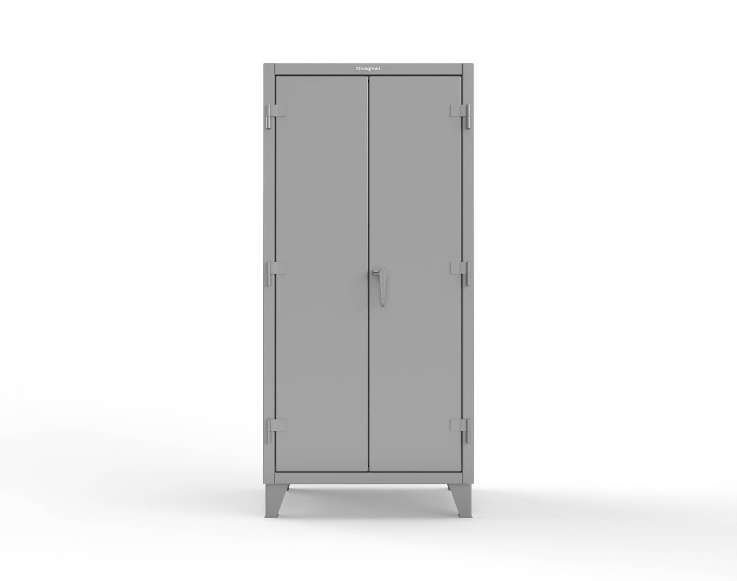 Extreme Duty 12 GA Uniform Cabinet with 7 Drawers, Pegboard, 3 Shelves - 36 In. W x 24 In. D x 78 In. H - 36-W-243-7DB-PB-7037