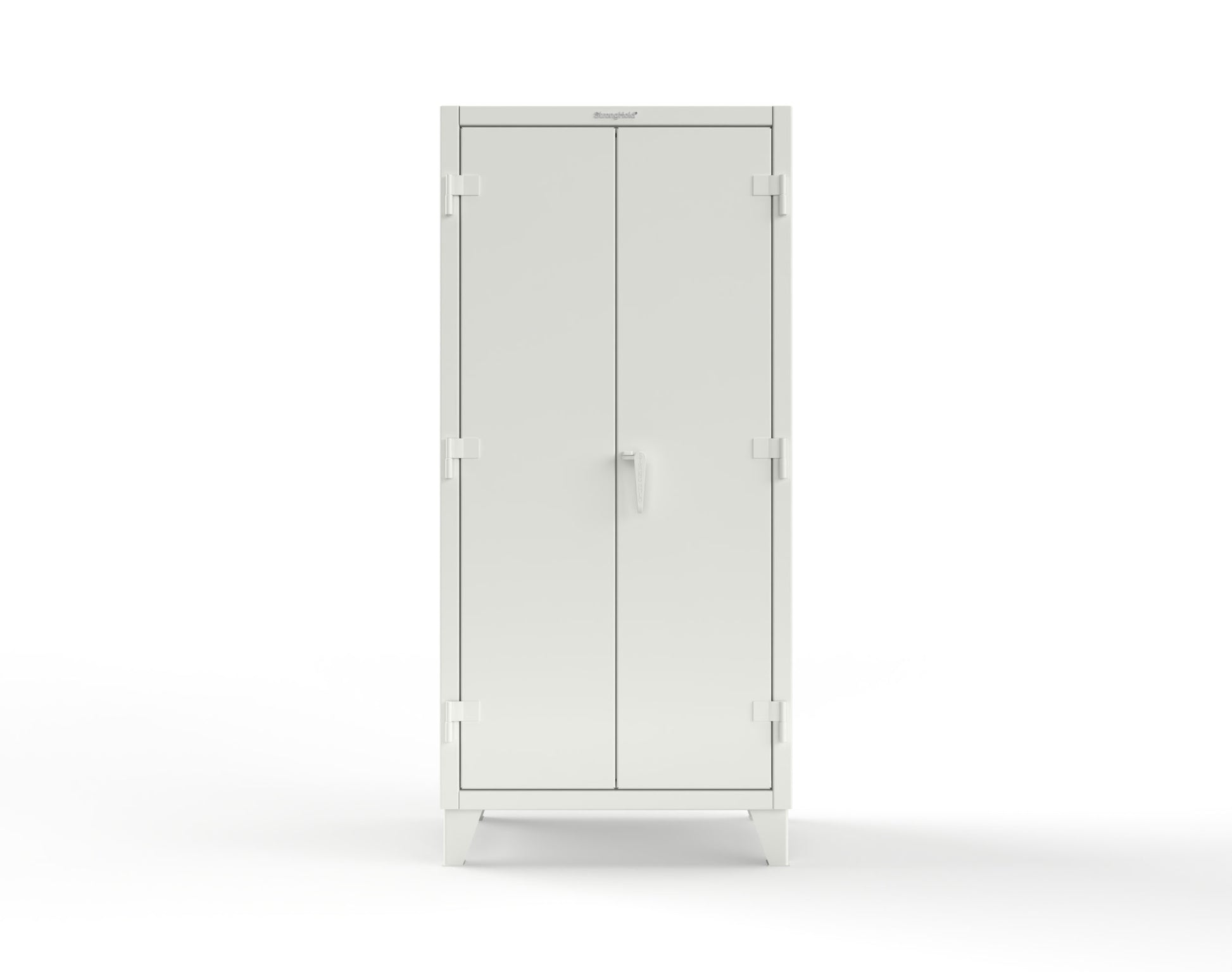 Extreme Duty 12 GA Uniform Cabinet with 7 Drawers, Pegboard, 3 Shelves - 36 In. W x 24 In. D x 78 In. H - 36-W-243-7DB-PB-9003