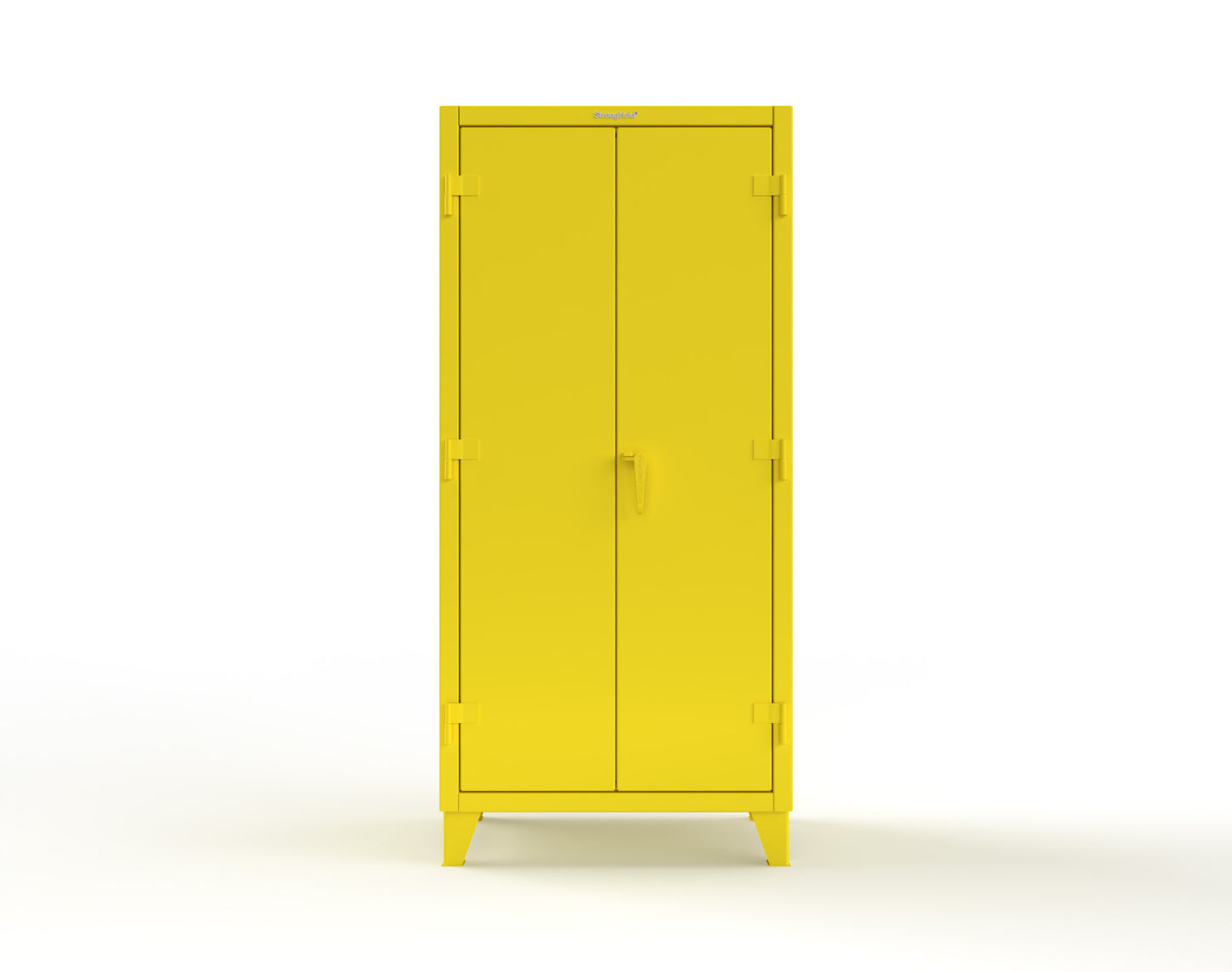 Extreme Duty 12 GA Uniform Cabinet with 4 Drawers, Pegboard, 4 Shelves - 36 In. W x 24 In. D x 78 In. H - 36-W-244-4DB-PB-1021