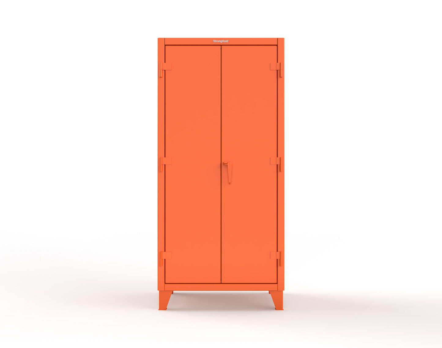 Extreme Duty 12 GA Uniform Cabinet with 4 Drawers, Pegboard, 4 Shelves - 36 In. W x 24 In. D x 78 In. H - 36-W-244-4DB-PB-2009
